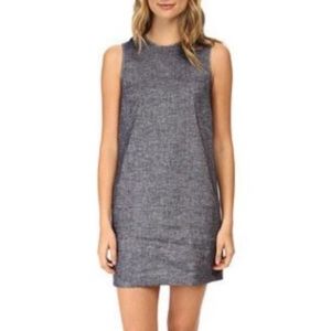 Theory Adaya Tailored Wool Herringbone Sheath Dress